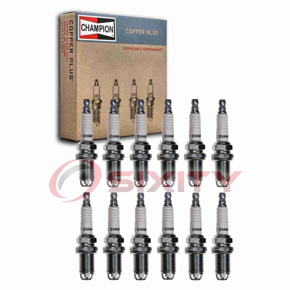 12 bujías Champion Copper Plus para BMW 760i 2004-2006 6,0 L V12 gy Foto 1 de 4