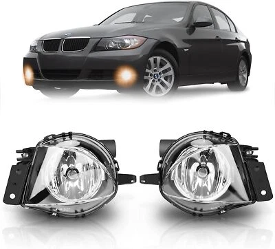 Luces antiniebla para BMW 328i 328xi 2007 2008 par de luces de parachoques delanteras transparentes Foto 1 de 4