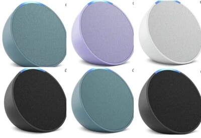 Amazon Echo Pop Compact Smart Speaker Charcoal Teal Lavender White - image 1 of 3