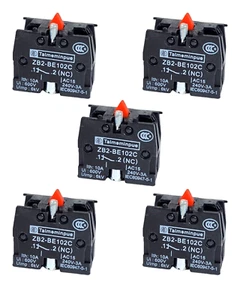 5Pcs 10A 600V ZB2-BE102C Normal Open Close Push Button Joystick Switch NEW - Picture 1 of 9