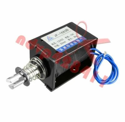 DC 12V 10A 120W 8KG 20mm Pull Push Type Linear Motion Solenoid Electromagnet - Image 1 of 4