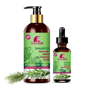 Rosemary Mint Hair Shampoo and Serum Set Suitable for All Hair Types Rosemary... - Picture 1 of 6