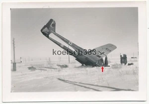 Foto Focke Wulf Fw 189 "UHU" Aufklärer Flugzeug nach Notlandung an der Ostfront - Bild 1 von 1