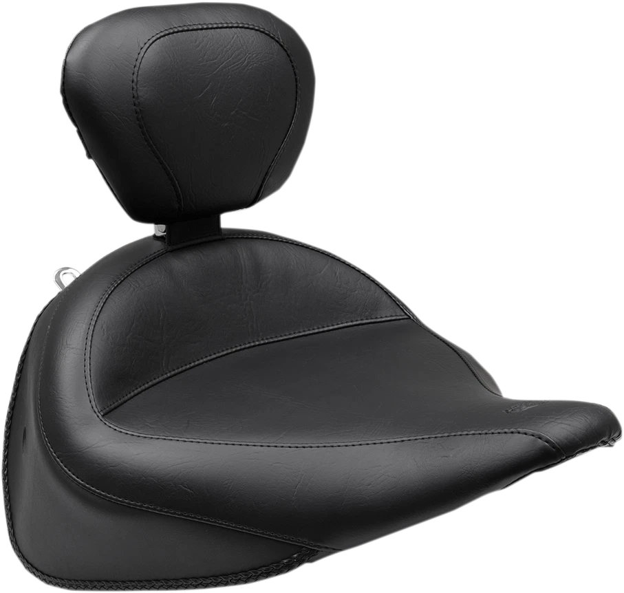 Asiento individual Mustang ancho vintage con respaldo Harley Heritage FLSTC 16-17 79916 Foto 1 de 1