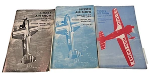 Sussex NJ Air Show Programs 1982 1983 1985 Paul Styger Aviation Airport 5 x 8 in - Picture 1 of 12
