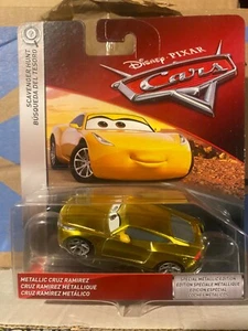 Disney Pixar Cars Scavenger Hunt Metallic Gold Cruz Ramirez Mattel 1.55 BNIB - Picture 1 of 1
