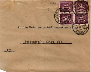 Rafasan Deutschland 1922 Brief von Braunsberg nach Zehlendorf (1584) - Bild 1 von 2
