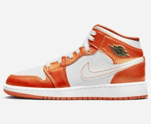 Air Jordan 1 Mid SE GS DM4228-800 BG Electro orange metallic schwarz hoch OG Retro - Bild 1 von 6