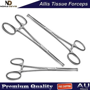 3PCS Set Allis Tissue Forceps 6" Surgical Clamp Gyneclogy Tissue Grasping Tools - Bild 1 von 4