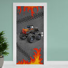 Door film "Monster truck" 90x200 cm door poster decoration sticker film wallpaper TF04-14