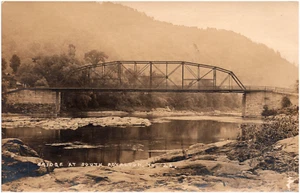 Bridge at South Royalton Vermont VT Scenic View 1900s RPPC Postcard Photo - Picture 1 of 2