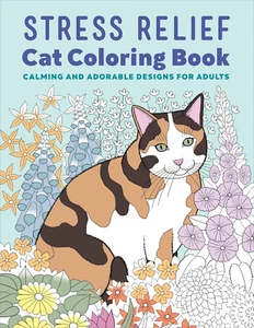 Stressabbau Katze Malbuch: Beruhigende und entzückende Designs für Erwachsene - Bild 1 von 7