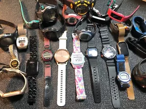 Digital Watch Lot Men’s And Women’s Garmin,Shark,Casio,G Shock,Armitron,Bebe - Picture 1 of 23
