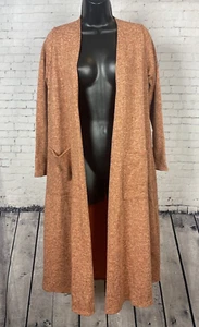 Suéter Plumero LuLaRoe Pequeño Para Mujer Naranja Frente Abierto Cárdigan (A01) - Imagen 1 de 14