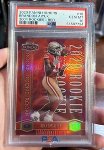 2020 Honors Brandon Aiyuk Rookie 2004 Rookies Red SSP /10 MINT 49ers RC PSA 10 - Picture 1 of 1