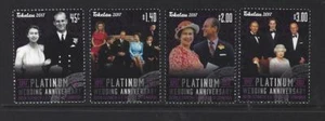 JUEGO DE 4 ANIVERSARIO DE BODA TOKELAU PLATINO NUEVA ZELAND 2017 usado fino - Imagen 1 de 1