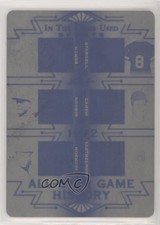 2019 Leaf ITG Used Sports Printing Plate Black 1/1 Johnny Bench Rod Carew 0h1