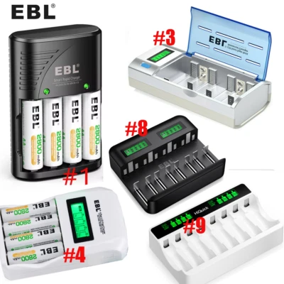 4/8-Slot Smart Battery Charger For AAA AA Ni-MH Ni-CD Rechargeable Batteries - Image 1 of 4