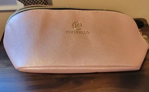 Keke Int'L Cosmetic Bags Portable Makeup Bag Opens Flat for Easy Access Pink - Picture 1 of 3