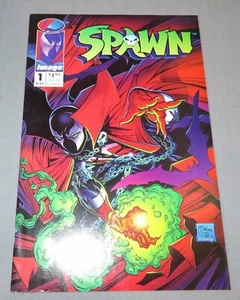 SPAWN #1 Misprint Error (First Appearance Al Simmons, w/ Poster) VF+ Image 1992 - Picture 1 of 6