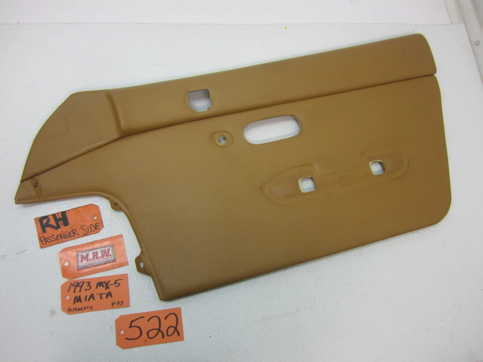 PAINEL DE PORTA LADO DIREITO DO PASSAGEIRO TAN para MAZDA MIATA MX-5 90 91 92 93 94 95 96 97 - Imagem 1 de 3