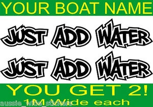 Fishing BOAT NAME Decal Stickers HUGE 1000mm Marine Vinyl Custom For Hull Cabin - Picture 1 of 6