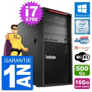 PC Tour Lenovo ThinkStation P310 i7-6700 RAM 16Go Disque 500Go Windows 10 Wifi - Photo 1/7