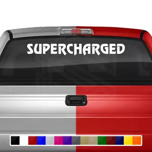 SUPERCHARGED Decal Sticker Windshield Window Vinyl Graphic Racing Tuning JDM Car - Picture 1 of 4