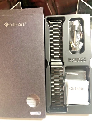 Correa de metal de acero inoxidable para Apple Watch 42/44 mm 45 mm nueva en caja Foto 1 de 2