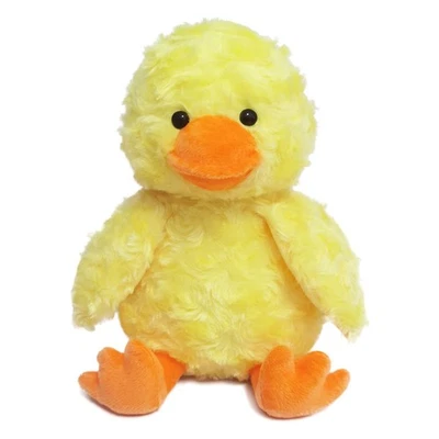 Rose Duck Plush Stuffed Animal, Cute Furry Yellow Duck Toy, Soft Cuddly Plush... - Image 1 of 4