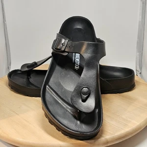Birkenstock Sandals Mens 11 (44) Gizeh Slip On T Strap Flip Flops Black EVA - Bild 1 von 6