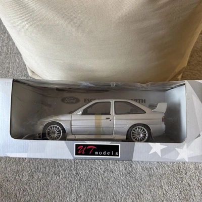 UT Models Ford Escort RS Cosworth 1992 Silver 1:18 Brand New in Box 22706 - Image 1 of 4
