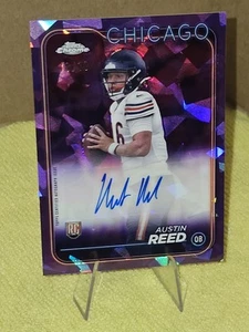 2024 Topps Chrome Sapphire AUSTIN REED RC viola zaffiro autografo 10/10 RA-ARE - Foto 1 di 10