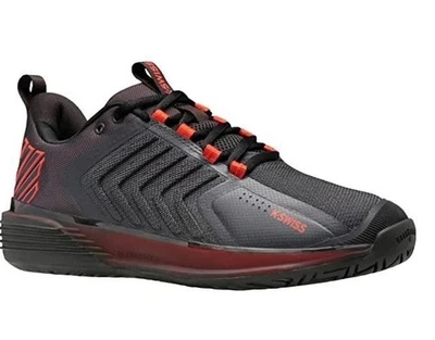 *NIB* K-SWISS MEN'S ULTRASHOT 3 TENNIS SHOES (ASPHALT/JETBLACK) SIZE 8.5 - Image 1 of 4