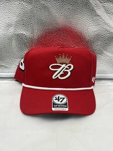 Dale Earnhardt Jr. #8 '47 Brand Red Budweiser Rope Hitch Adjustable Snapback Hat - Picture 1 of 5