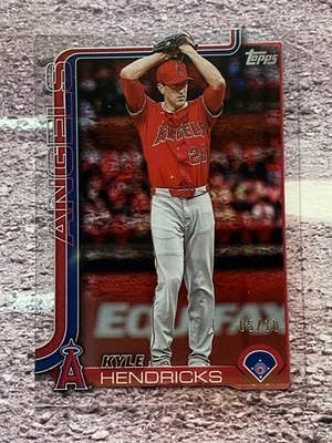 Kyle Hendricks 2025 Topps Update Clear Variation /10 Los Angeles Angels #US136 - Image 1 of 2