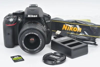 Nikon D5300 24MP Digital SLR Camera with 18-55 VR Nikon Lens 3081 Shutter Count - Image 1 of 4