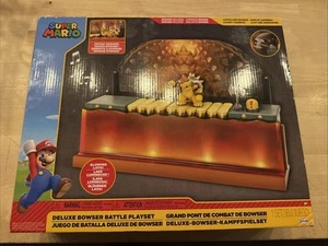 Super Mario Deluxe Bowser Battle Spielset mit Licht & Sound 2,5" Actionfigur - Bild 1 von 5