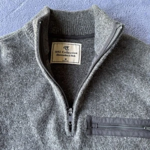 Abercrombie 1892 Collection Sweater Mens Medium Green Comfy Casual Wool - Picture 1 of 15