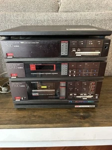 Mini sistema de componentes amplificador sintonizador vintage Aiwa MX70 TX70 FX70 cubierta de casete - Imagen 1 de 6