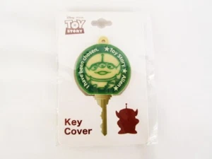 RARE! TOY STORY ALIEN LITTLE GREEN MEN RUBBER KEY MET PROTECTIVE COVER DISNEY - Picture 1 of 4