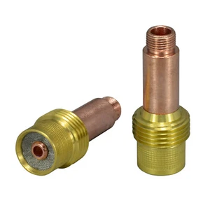 Cuerpo de recolección de lentes de gas TIG 45V27 1/8" y orificio de 3,2 mm ajuste WP 17 18 26 antorcha 2 piezas - Imagen 1 de 3