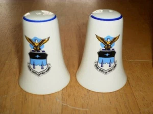 UNITED STATES AIR FORCE ACADEMY, CERAMIC SALT & PEPPER SHAKERS, #1960's yrs. - Picture 1 of 11