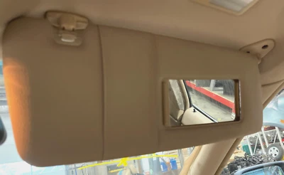 2001 BMW 330Ci Coupe OEM mão direita passageiros viseira solar bege 2002-2006 - Imagem 1 de 2