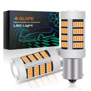Amber 1156 LED Bulbs 3000K for 2008-2014 Lancer Evo X Daytime Running Lights DRL - Foto 1 di 7
