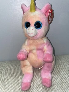 TY BABIES SKYLAR UNICORN BEANIE 6" NEW - Picture 1 of 5
