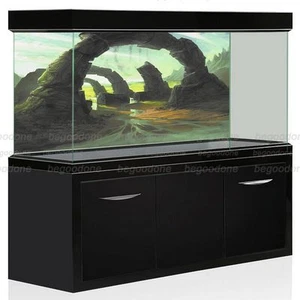 3D Stone Arches Aquarium Background Poster HD Fish Tank Static Cling Decoration - Bild 1 von 9