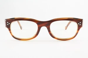 Seltene authentische LA Eyeworks PICK UP 968 50mm braun gestreift Brille Brillengestell Italien - Bild 1 von 6