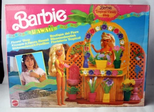 JUEGO RARO DE COLECCIÓN 1991 BARBIE HAWAI TIENDA DE FLORES TROPICALES MATTEL ¡NUEVO! - Imagen 1 de 7