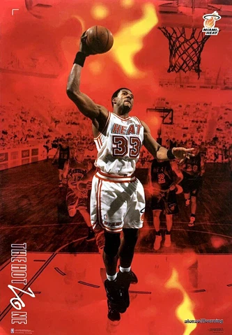 Alonzo Mourning THE HOT ZONE Miami Heat 2006 NBA Action Costacos 23x35 POSTER Cover